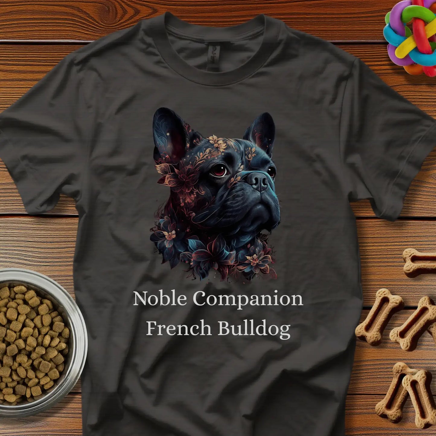 French Bulldog Art No. 4 Unisex T-Shirt — “Noble Companion” Premium