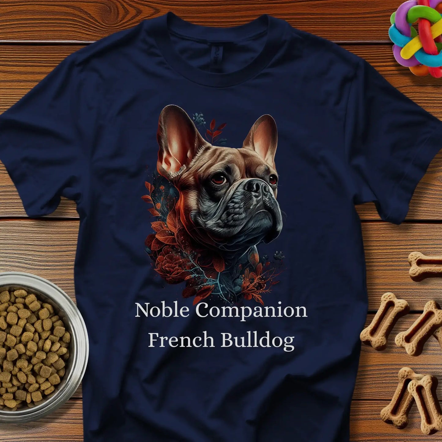 French Bulldog Art No. 3 Unisex T-Shirt — “Noble Companion” Premium