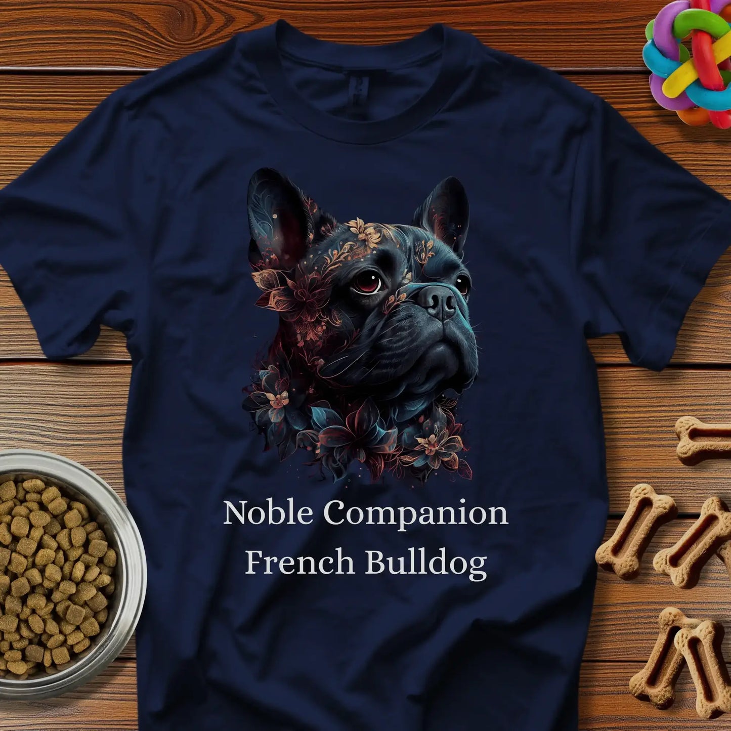 French Bulldog Art No. 4 Unisex T-Shirt — “Noble Companion” Premium