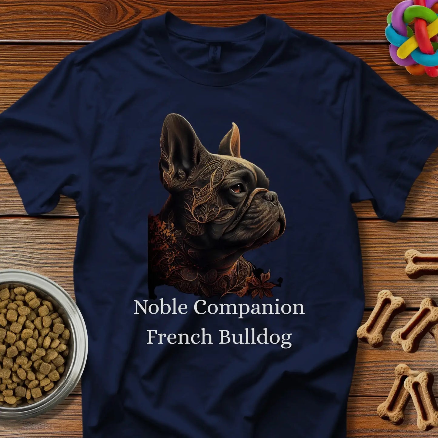 French Bulldog Art No. 5 Unisex T-Shirt — “Noble Companion” Premium
