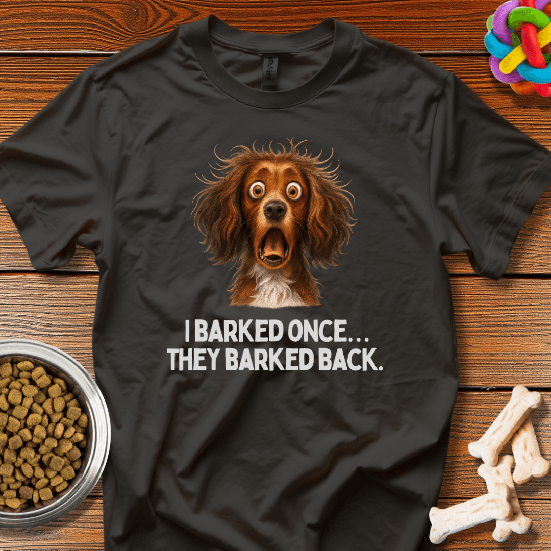 Bark Reflections: Canine Meme Humor, Viral Pet Comedy - T-Shirt - Wooferface