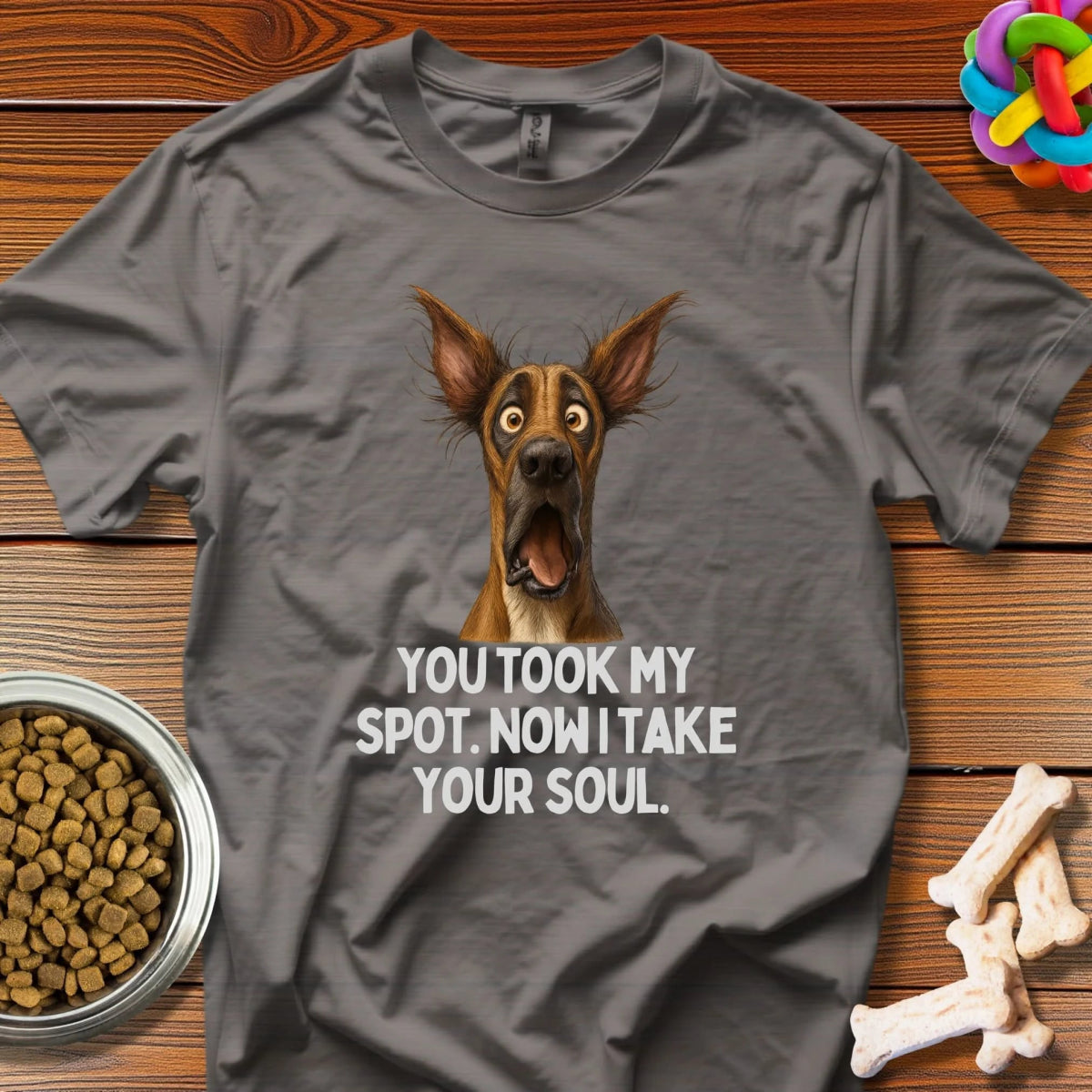 Dramatic Dog Dilemma: Canine Meme Comedy, Viral Pet Portrait Humor - T-Shirt - Wooferface