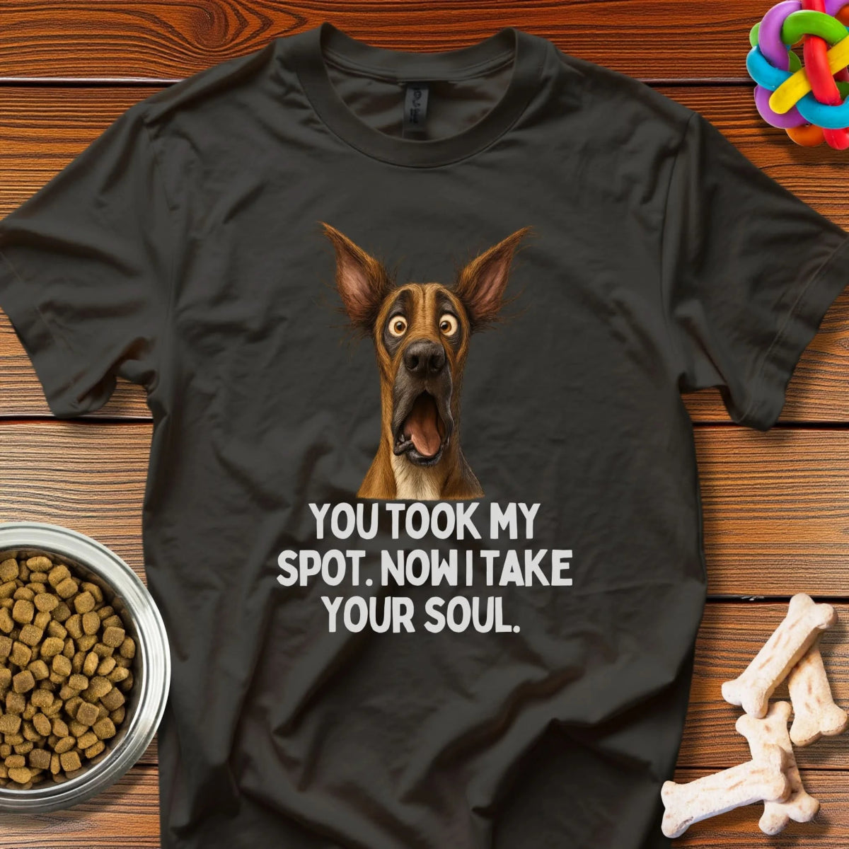Dramatic Dog Dilemma: Canine Meme Comedy, Viral Pet Portrait Humor - T-Shirt - Wooferface