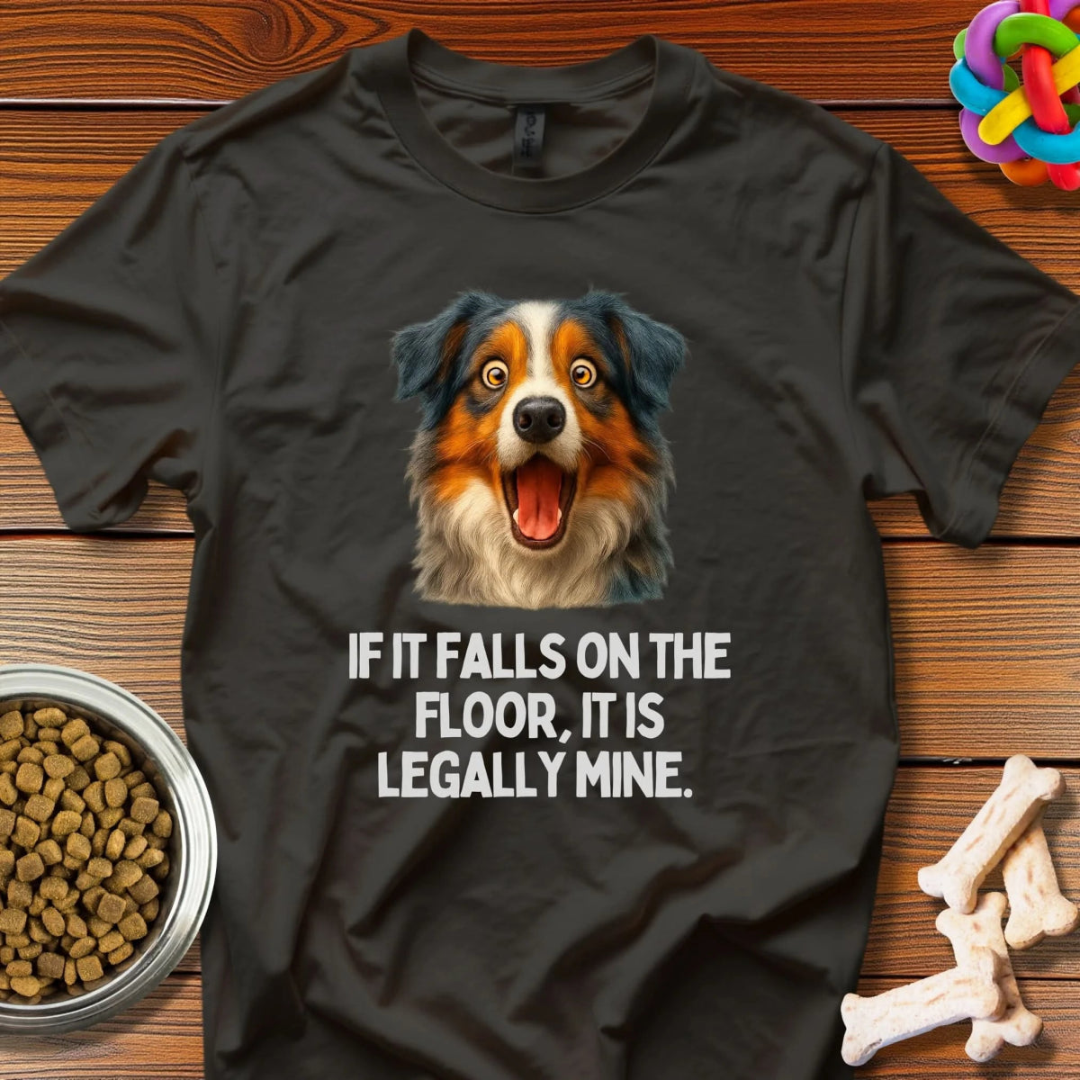 Floor Justice: Canine Claim Meme, Viral Dog Humor Photography - T-Shirt - Wooferface