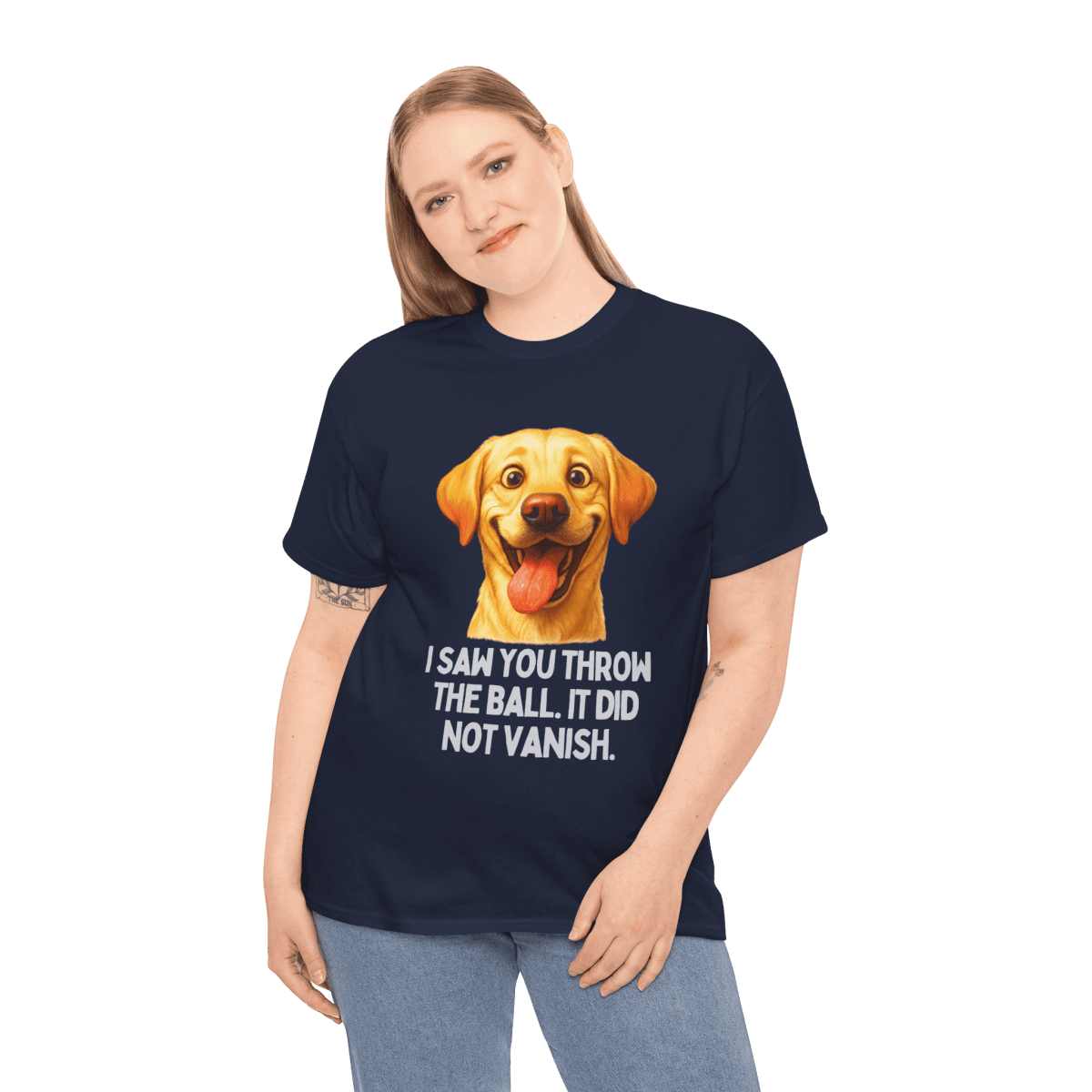 "I Saw You Throw The Ball. It Did Not Vanish." T-Shirt - Wooferface