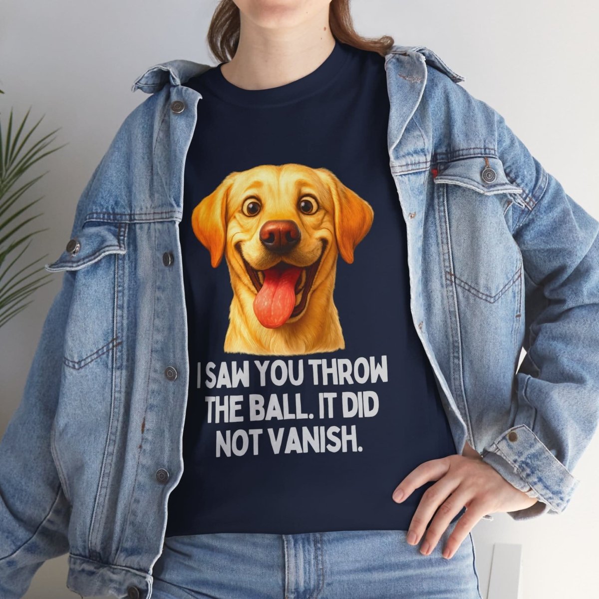 "I Saw You Throw The Ball. It Did Not Vanish." T-Shirt - Wooferface