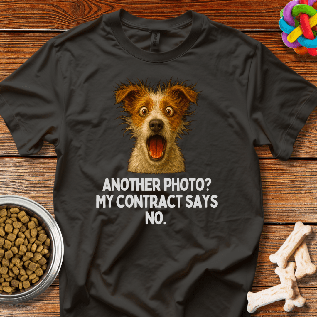 Photoshoot Rebellion: Furry Drama Queen Meme, Viral Dog Expression Comedy - T-Shirt - Wooferface