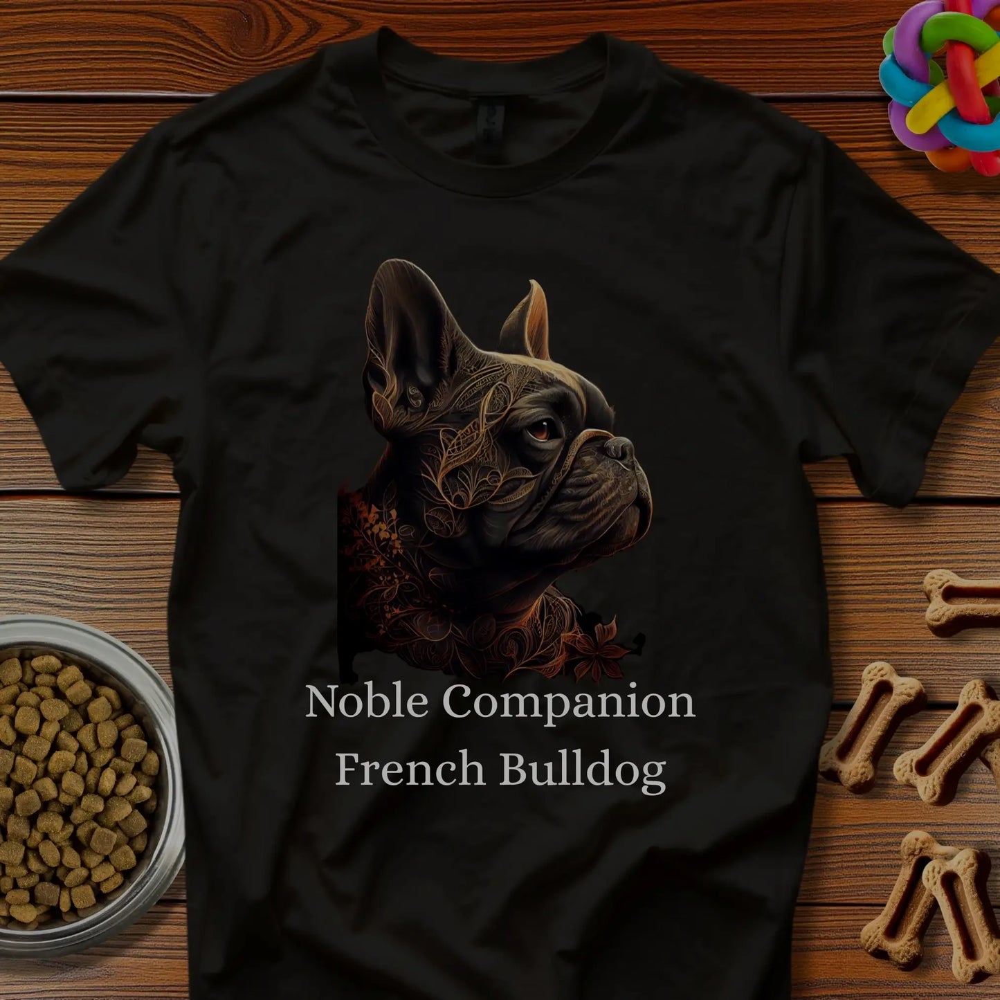 French Bulldog Art No. 5 Unisex T-Shirt — “Noble Companion”  Premium
