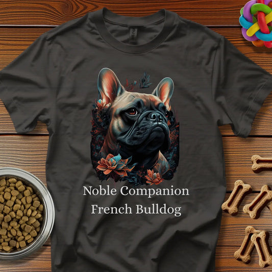 French Bulldog Art No. 2 Unisex T-Shirt — “Noble Companion”  Premium