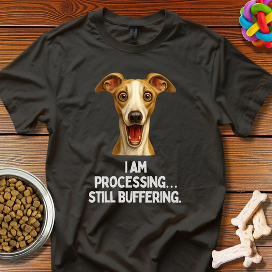 Buffering Doggo: Digital Meme Illustration, Hyper - Realistic Canine Comedy - T-Shirt - Wooferface