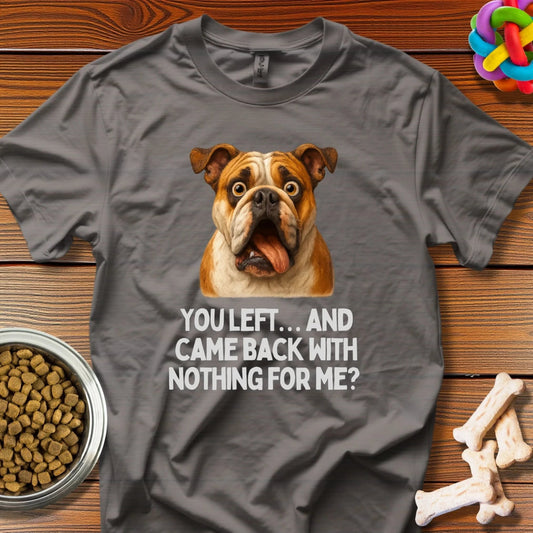 Bulldog Blues: Viral Canine Disappointment, Humorous Pet Photography - T-Shirt - Wooferface