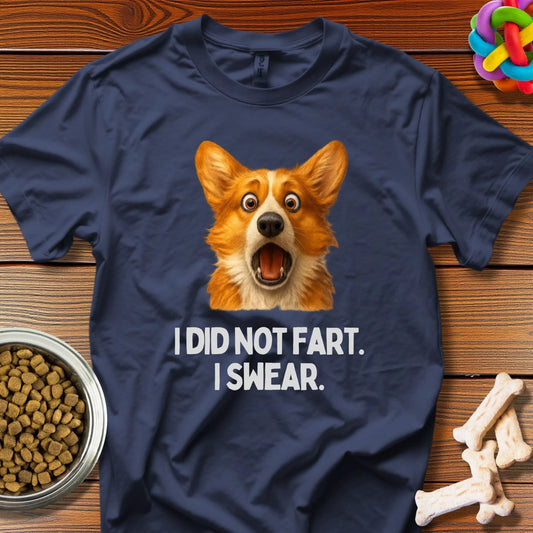 Corgi Confessions: Guilty Dog Meme, Hilarious Pet Photography - T-Shirt - Wooferface