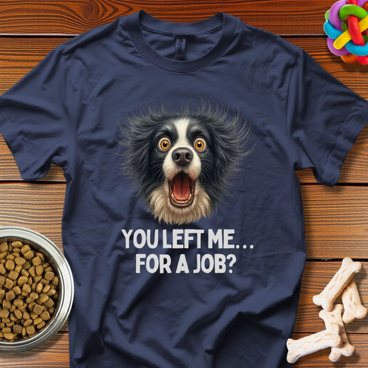 Dramatic Dog Drama: Viral Pet Portrait, Comedic Animal Artwork - T-Shirt - Wooferface