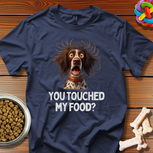 Furious Feast Guardian: Viral Dog Meme, Comedic Pet Photography - T-Shirt - Wooferface