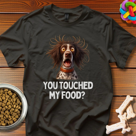 Furious Feast Guardian: Viral Dog Meme, Comedic Pet Photography - T-Shirt - Wooferface