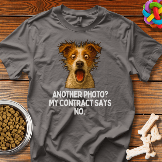 Photoshoot Rebellion: Furry Drama Queen Meme, Viral Dog Expression Comedy - T-Shirt - Wooferface