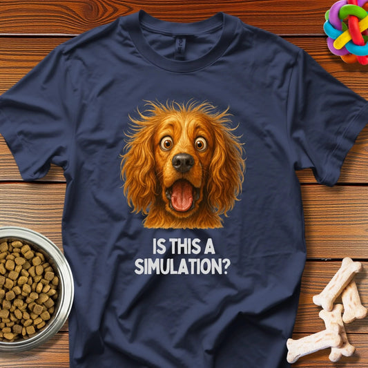 Reality Check: Hyper - Realistic Dog Meme, Digital Surrealist Portrait - T-Shirt - Wooferface