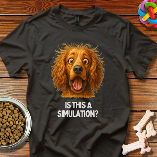 Reality Check: Hyper - Realistic Dog Meme, Digital Surrealist Portrait - T-Shirt - Wooferface