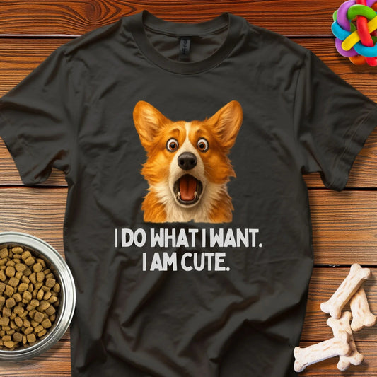 Sassy Corgi Confidential: Internet Meme Sensation, Viral Dog Portrait - T-Shirt - Wooferface