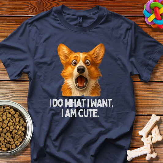 Sassy Corgi Confidential: Internet Meme Sensation, Viral Dog Portrait - T-Shirt - Wooferface